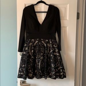 XSCAPE black dress (Lord & Taylor)